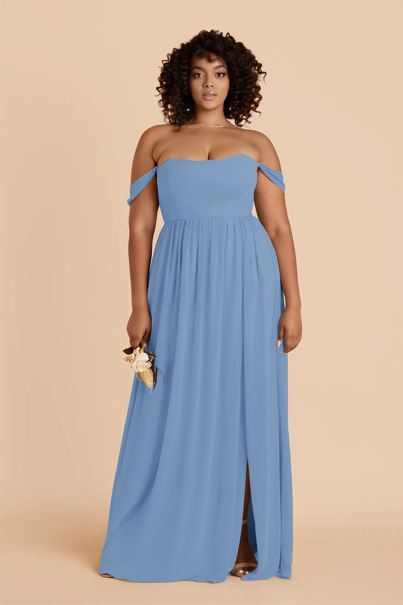 August Chiffon Dress - Bluebell sold by Birdy Grey product image thumbnail 2