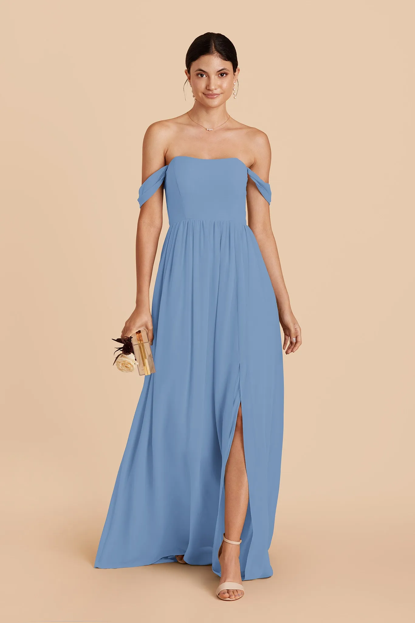 August Chiffon Dress - Bluebell sold by Birdy Grey product image thumbnail 3