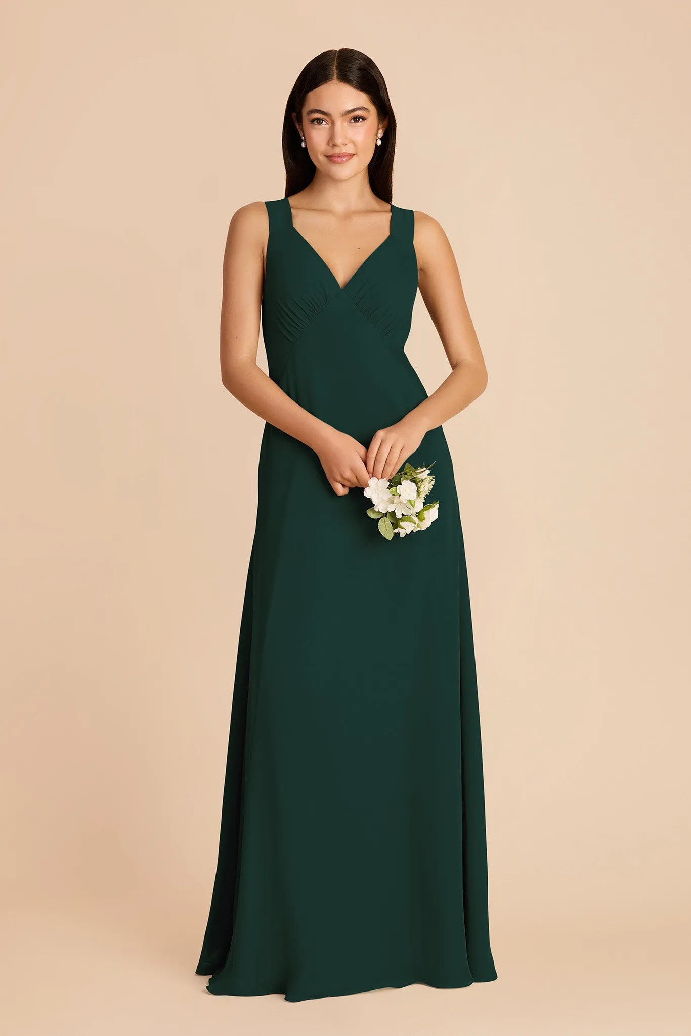 Veronica Chiffon Dress - Emerald sold by Birdy Grey product image thumbnail 3