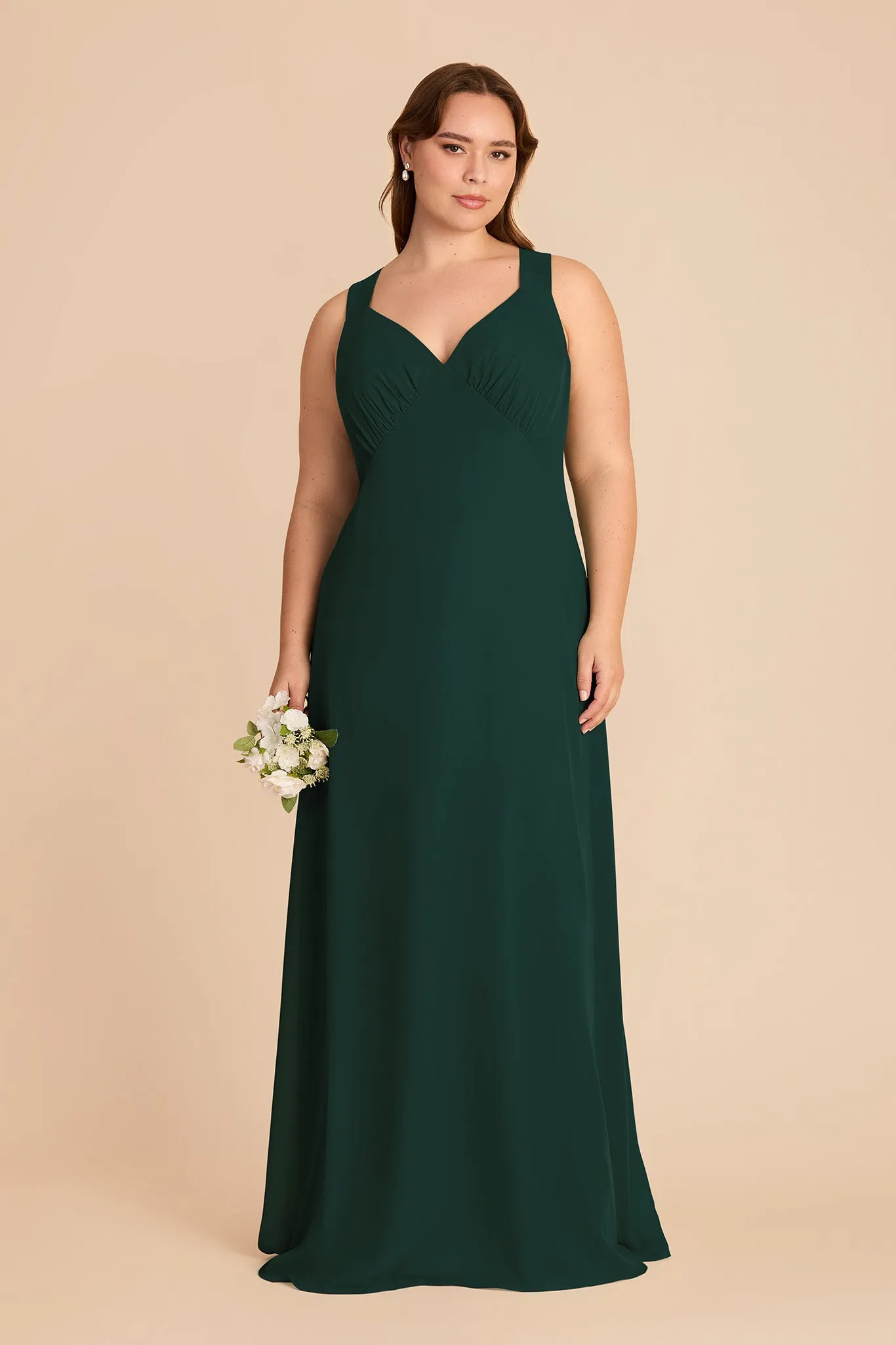 Veronica Chiffon Dress - Emerald sold by Birdy Grey product image thumbnail 2