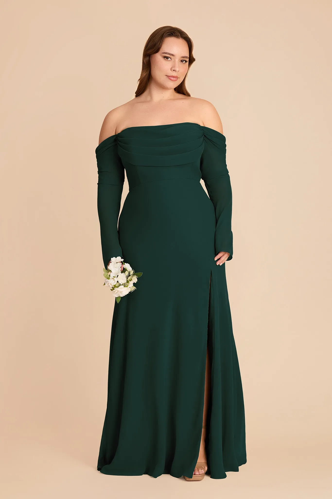 Maya Chiffon Dress - Emerald sold by Birdy Grey product image thumbnail 2
