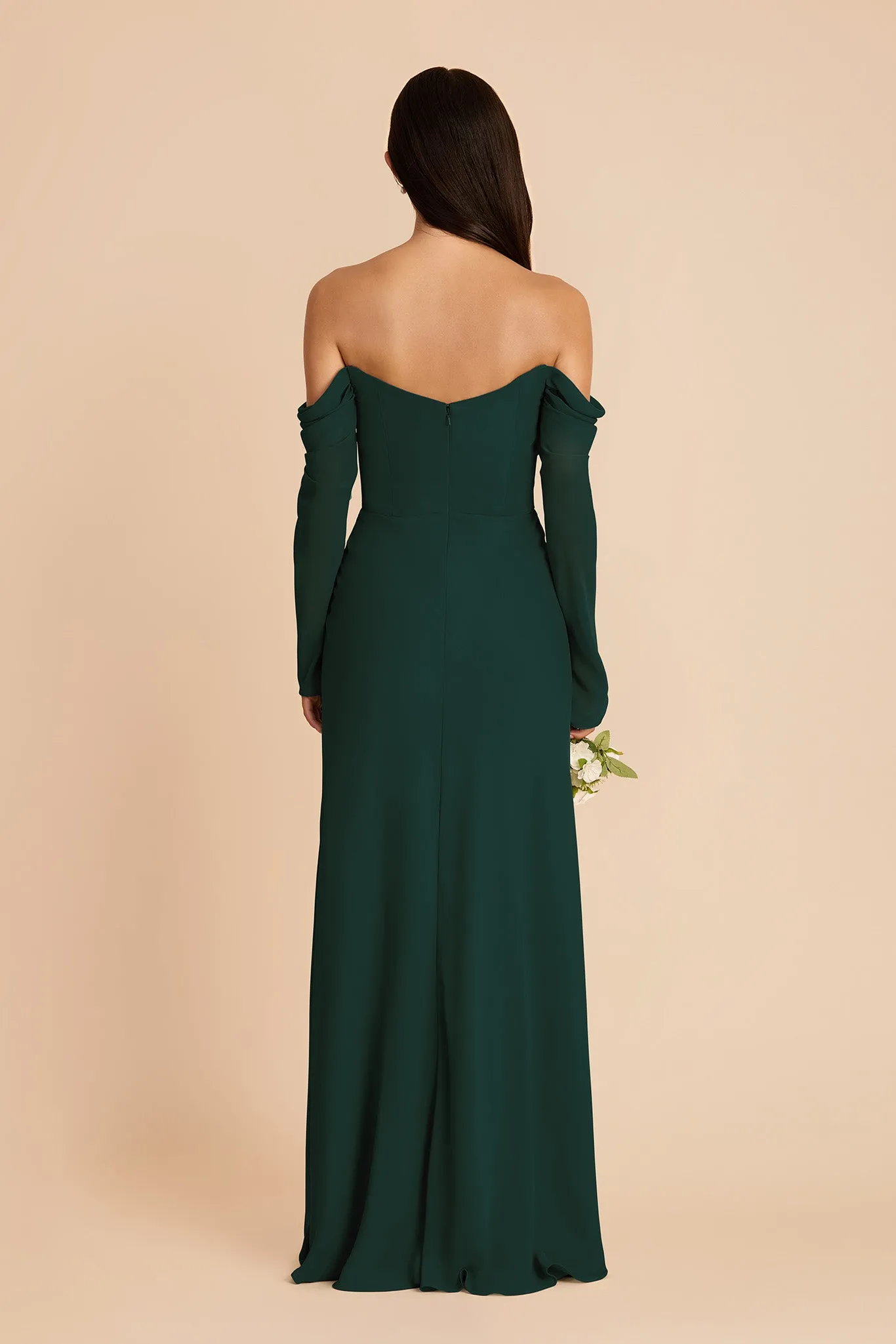 Maya Chiffon Dress - Emerald sold by Birdy Grey product image thumbnail 5