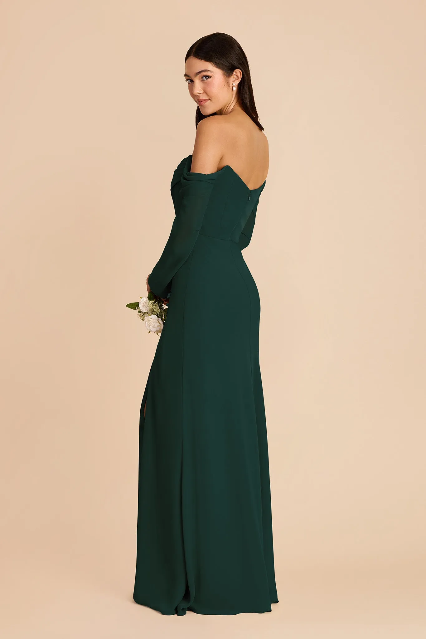 Maya Chiffon Dress - Emerald sold by Birdy Grey product image thumbnail 4