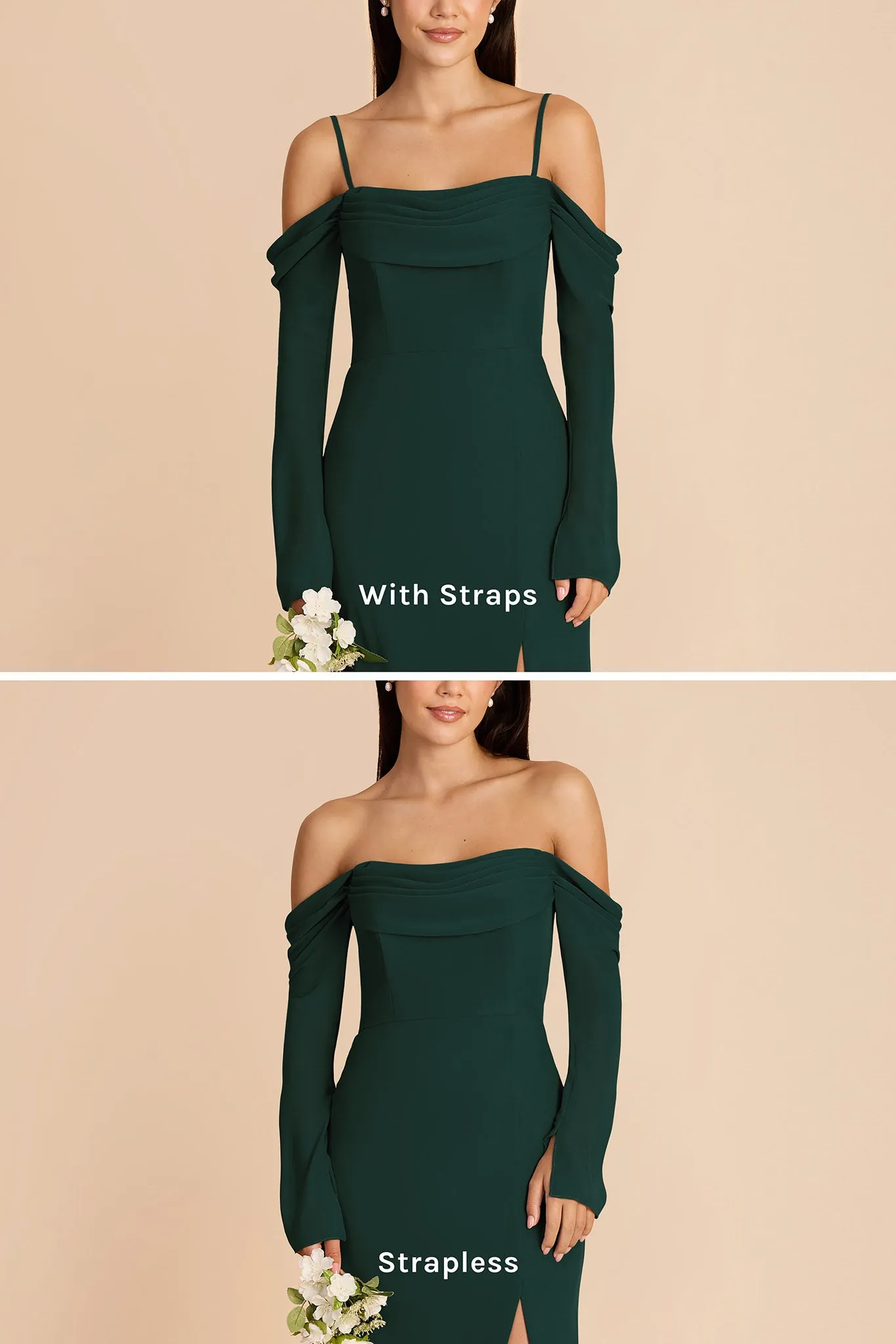 Maya Chiffon Dress - Emerald sold by Birdy Grey product image thumbnail 3