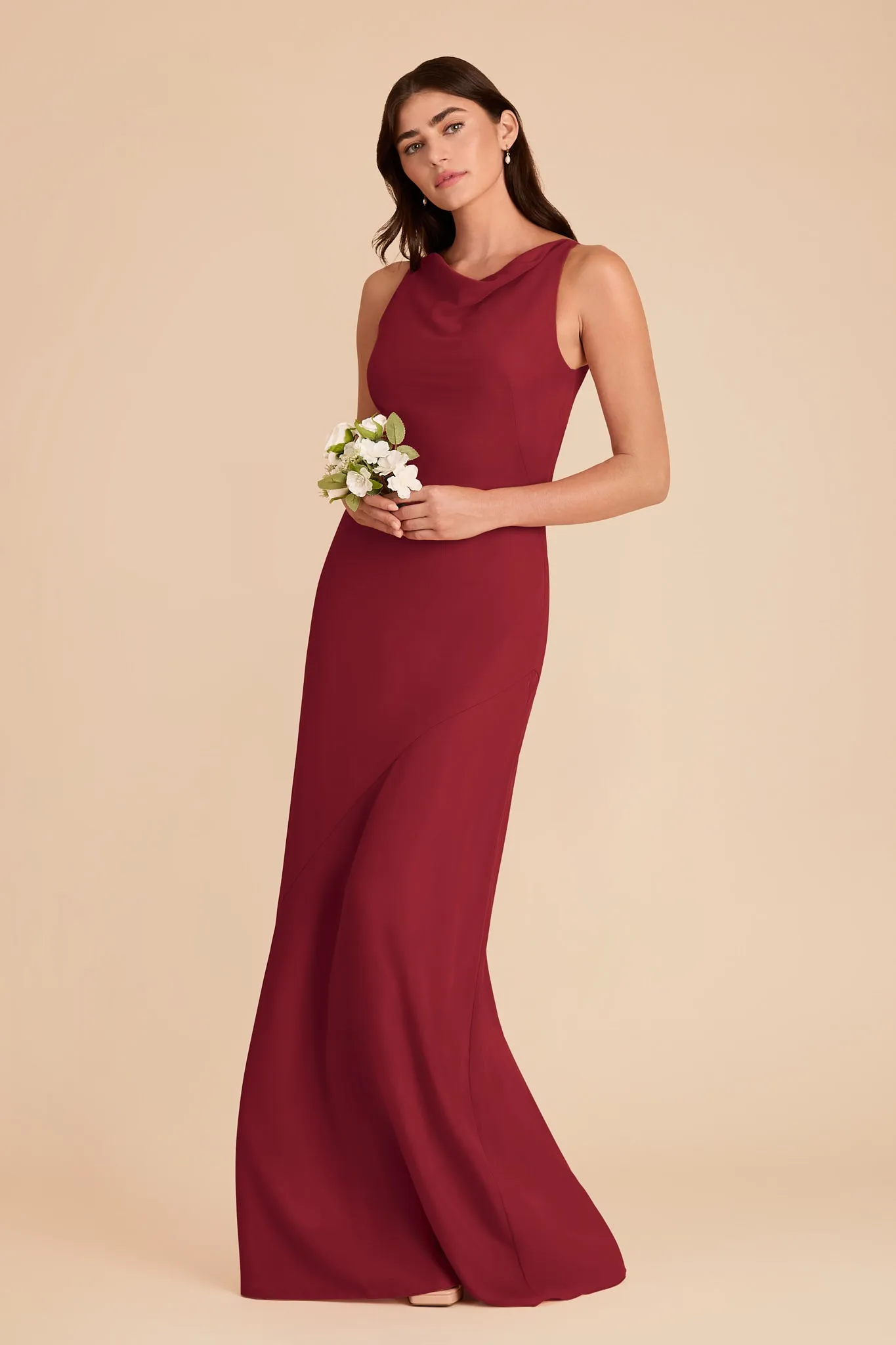 Destiny Chiffon Dress - Burgundy sold by Birdy Grey product image thumbnail 3