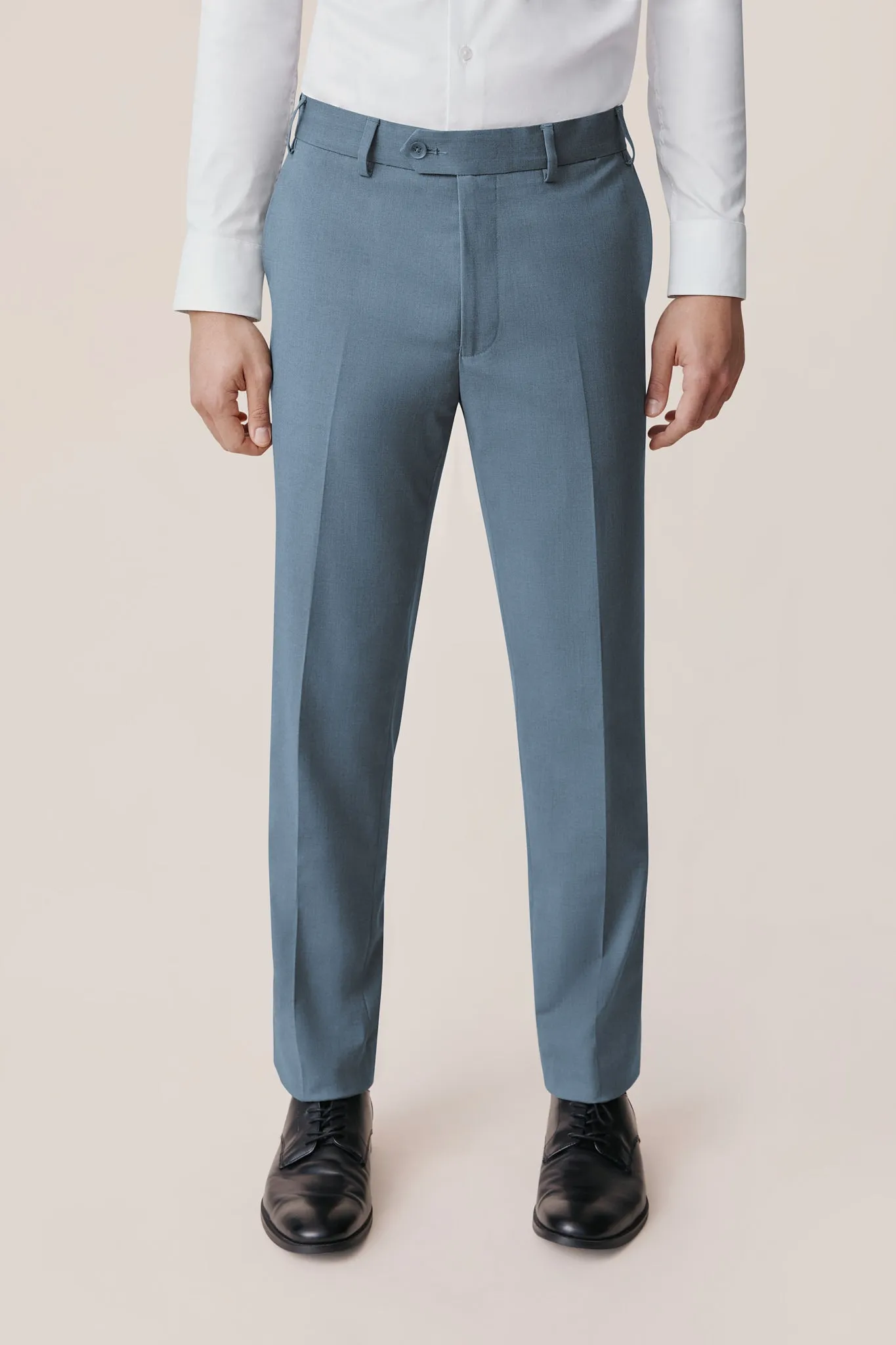 Taylor Suit Pants - Heathered French Blue sold by Birdy Grey