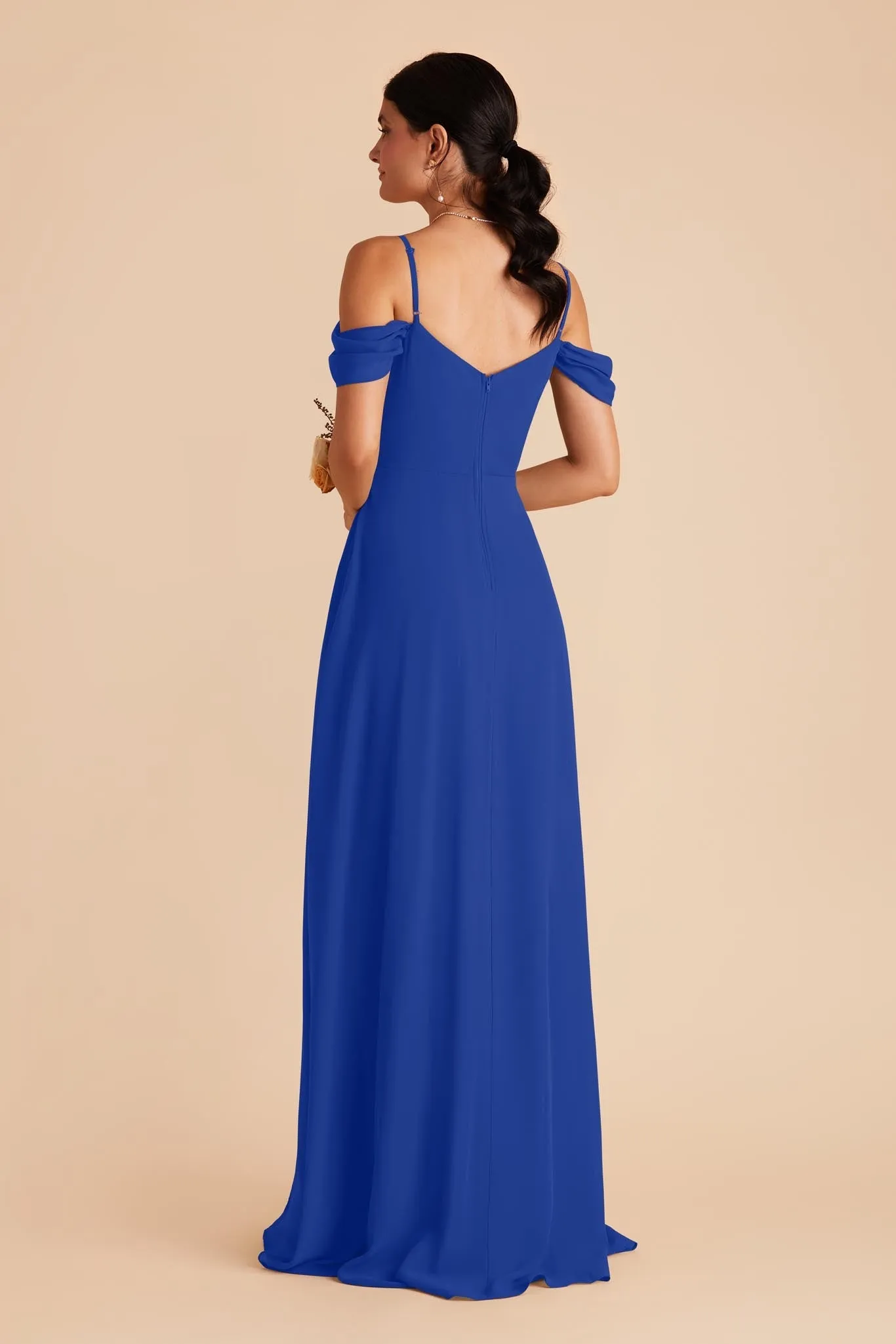 Devin Chiffon Dress - Cobalt Blue sold by Birdy Grey product image thumbnail 5