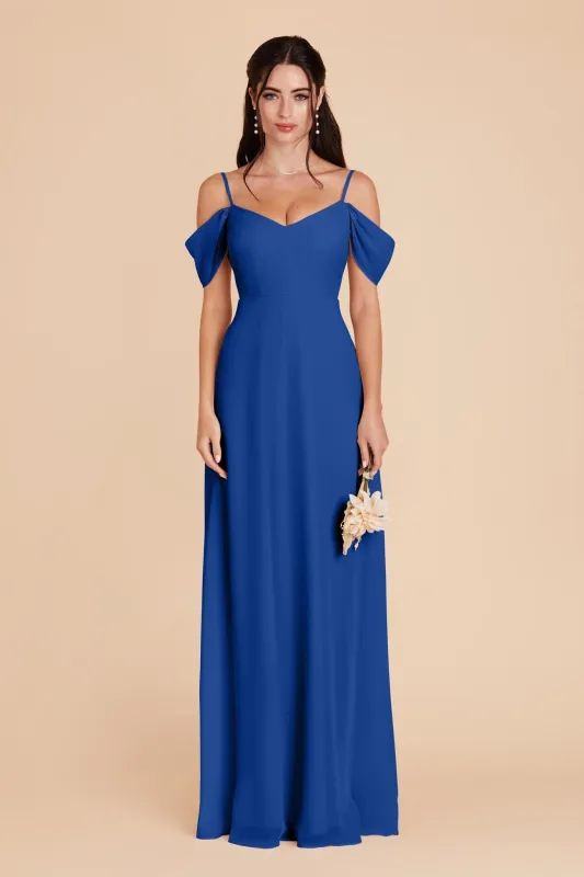 Devin Chiffon Dress - Cobalt Blue made by Birdy Grey