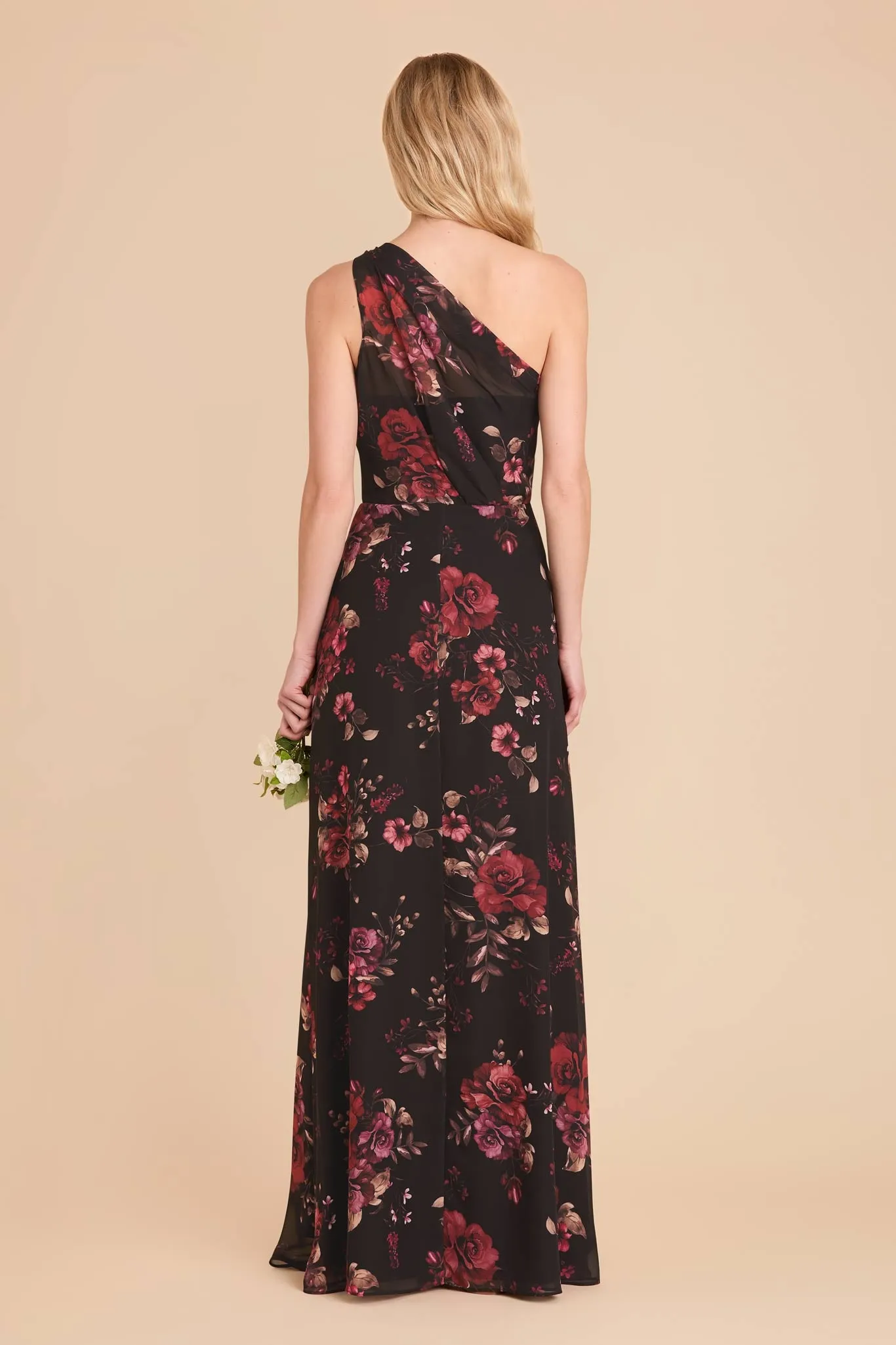 Kira Chiffon Dress - Black Fleurs D'Amour sold by Birdy Grey product image thumbnail 5