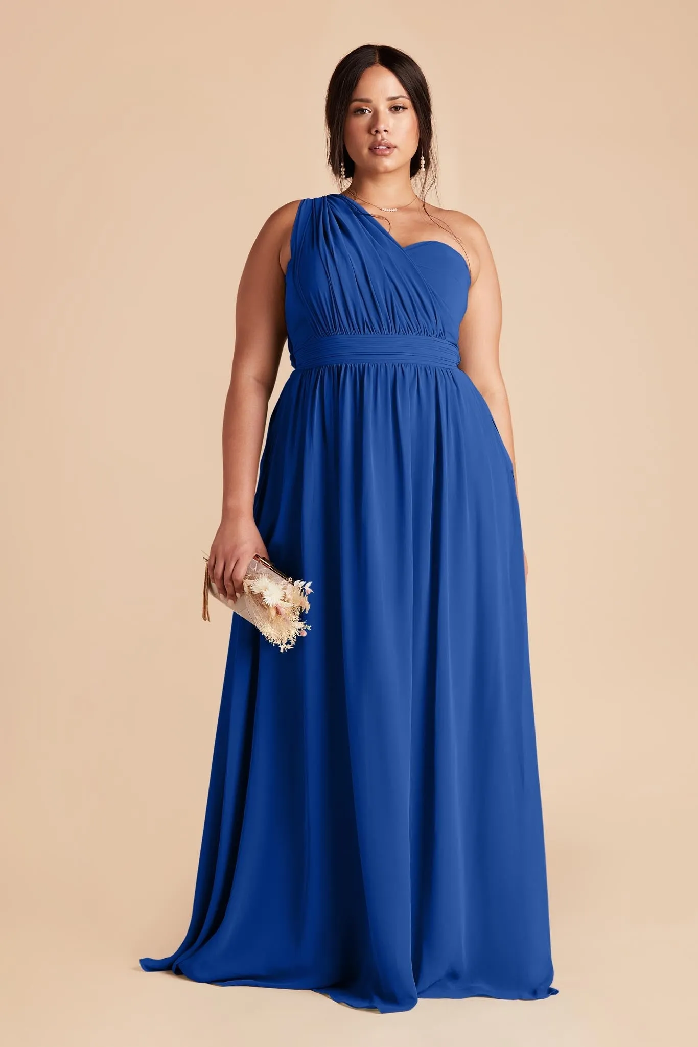 Grace Chiffon Dress - Cobalt Blue sold by Birdy Grey product image thumbnail 2