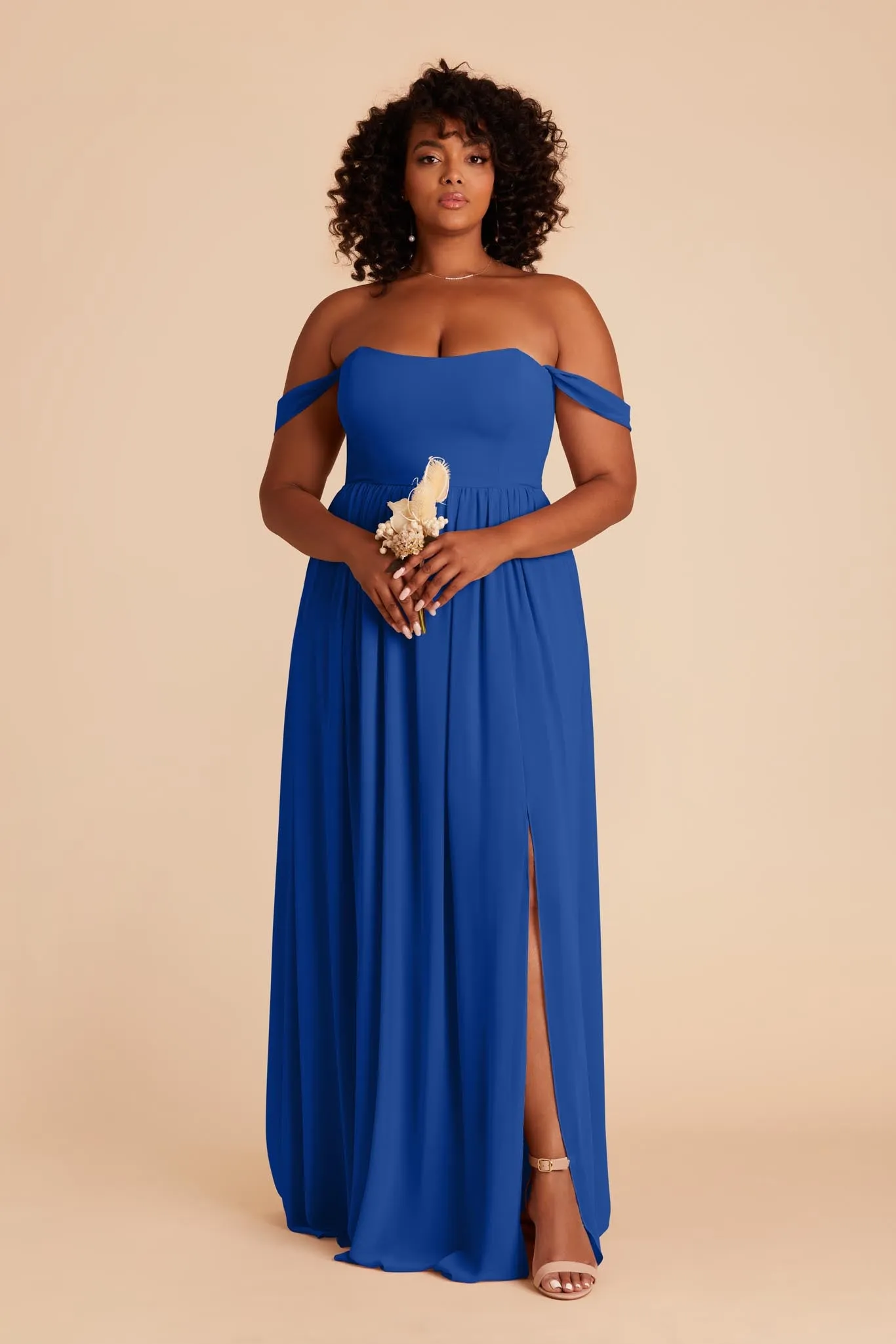 August Chiffon Dress - Cobalt Blue sold by Birdy Grey product image thumbnail 2