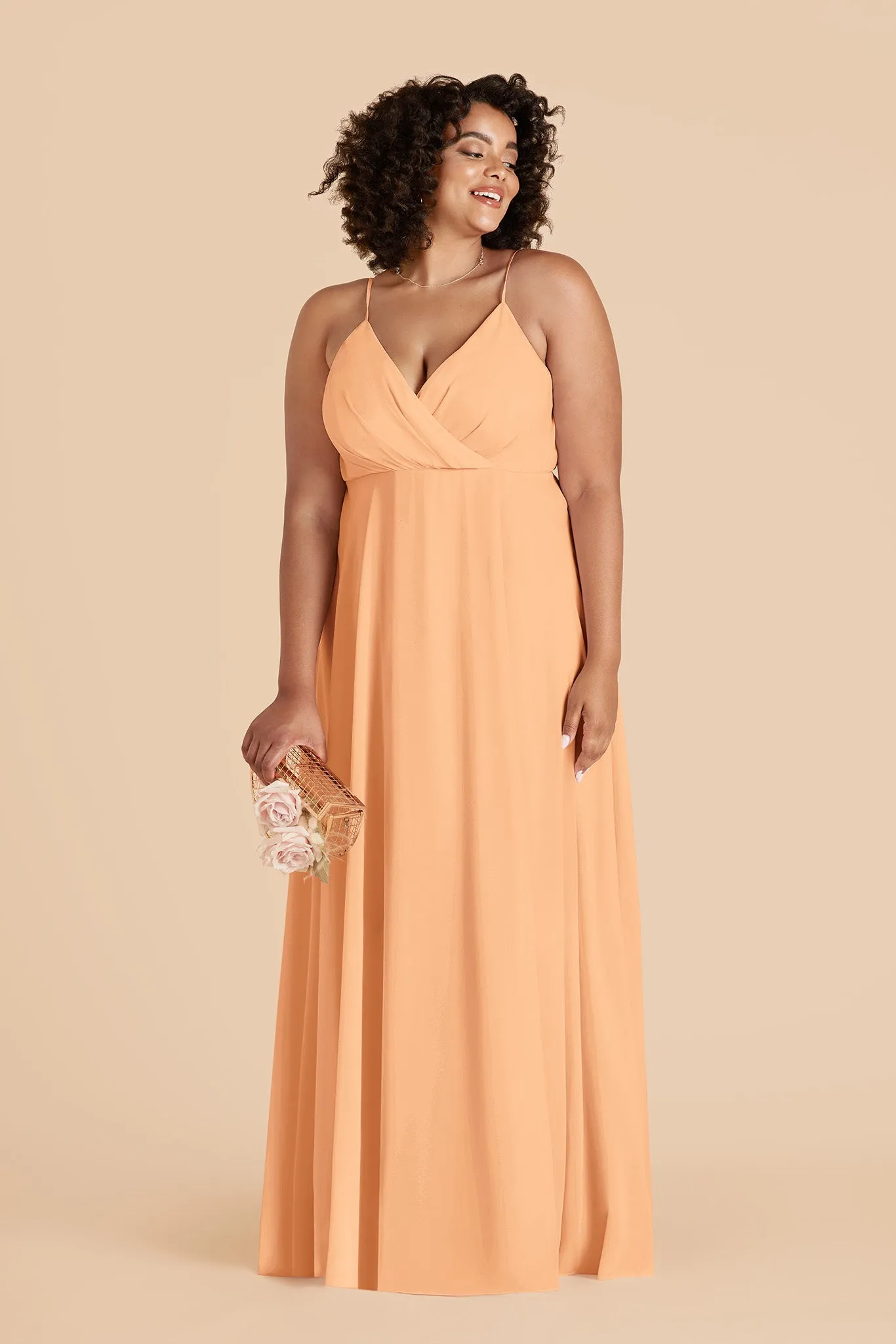 Kaia Chiffon Dress - Peach sold by Birdy Grey product image thumbnail 2