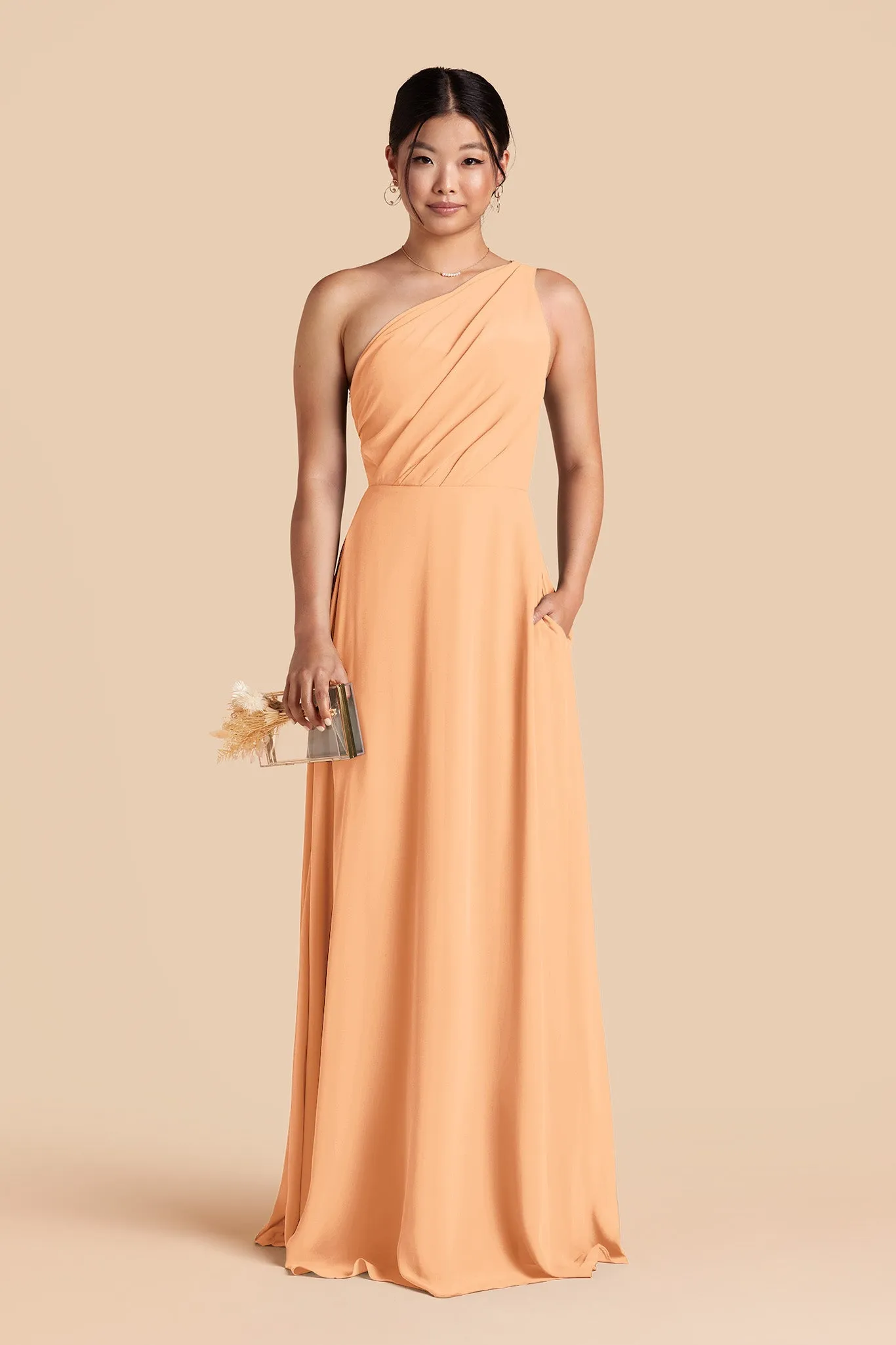 Kira Chiffon Dress - Peach sold by Birdy Grey product image thumbnail 3