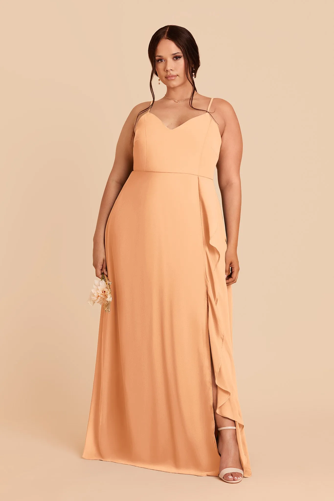 Theresa Chiffon Dress - Peach sold by Birdy Grey product image thumbnail 2
