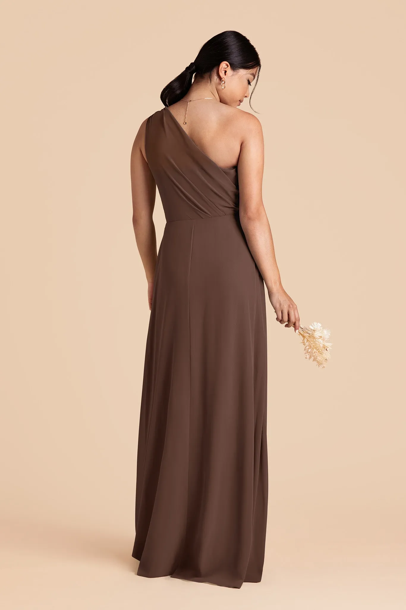 Kira Chiffon Dress - Chocolate Brown sold by Birdy Grey product image thumbnail 3