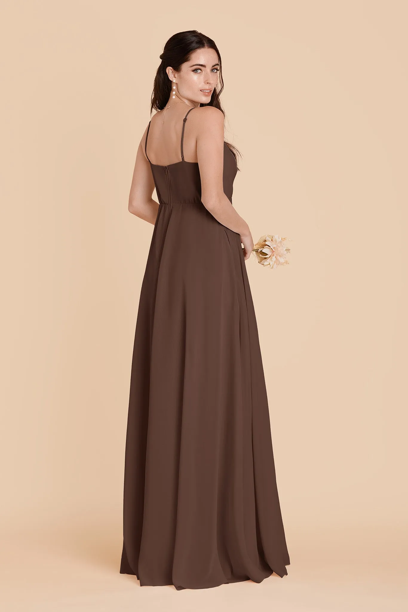 Kaia Chiffon Dress - Chocolate Brown sold by Birdy Grey product image thumbnail 4
