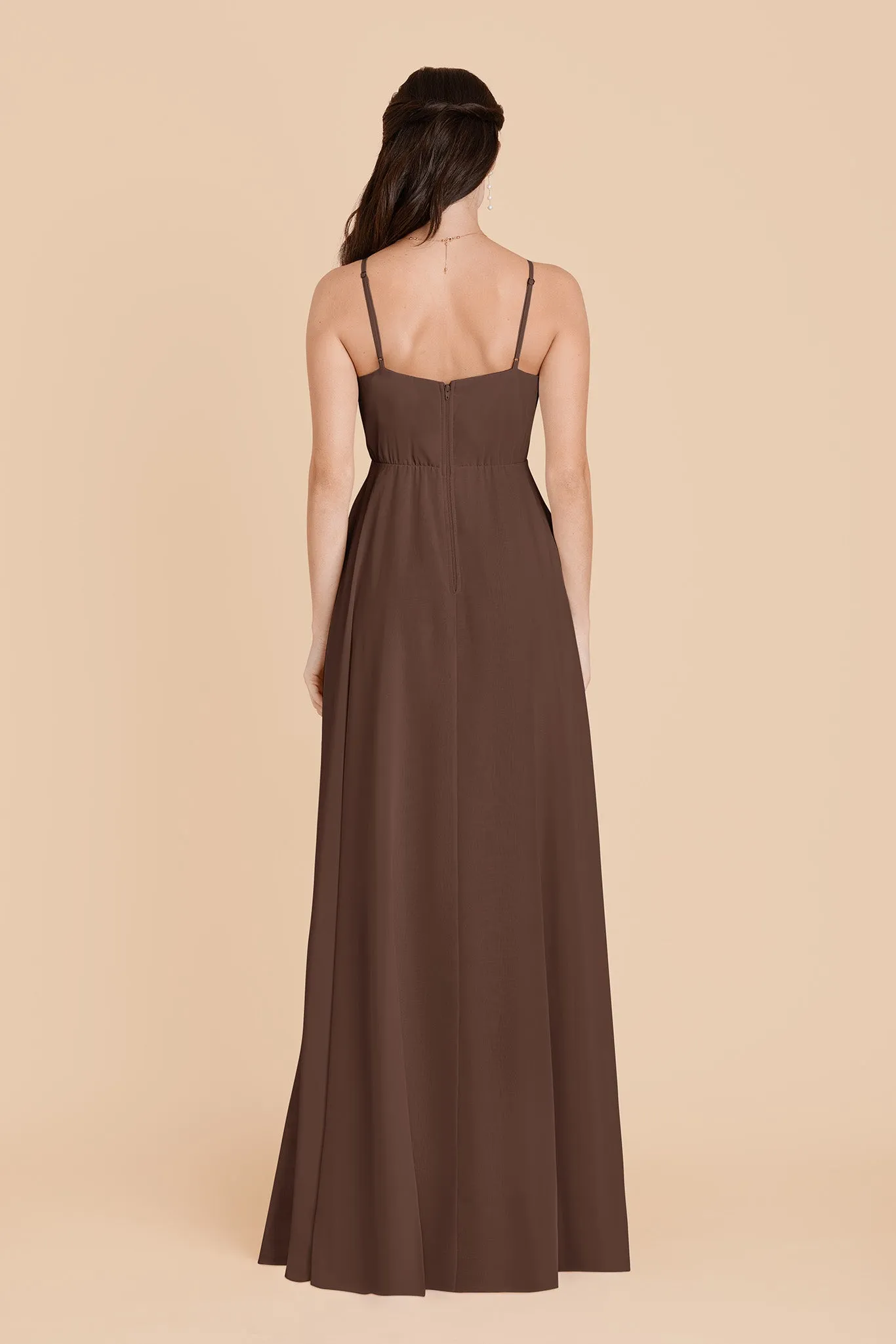 Kaia Chiffon Dress - Chocolate Brown sold by Birdy Grey product image thumbnail 5