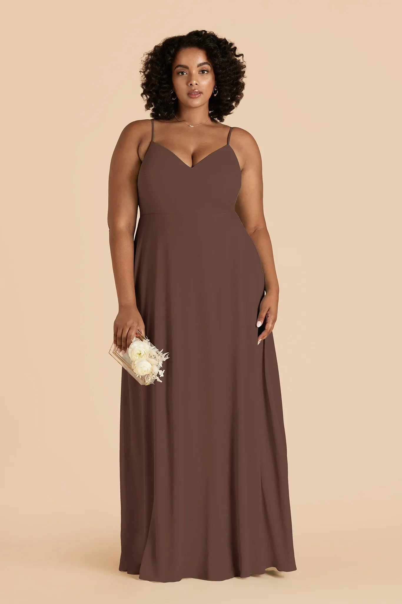 Devin Chiffon Dress - Chocolate Brown sold by Birdy Grey product image thumbnail 2