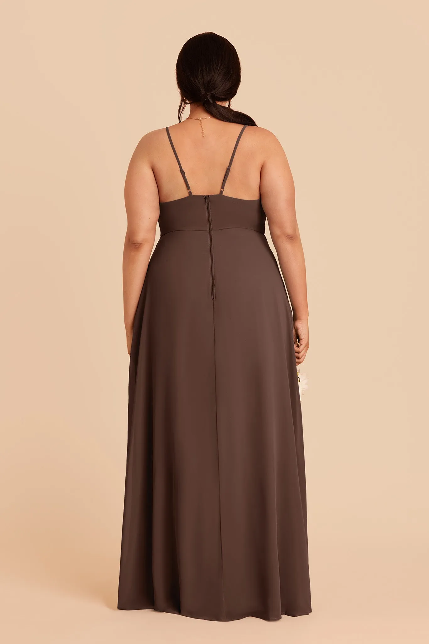 Theresa Chiffon Dress - Chocolate Brown sold by Birdy Grey product image thumbnail 4