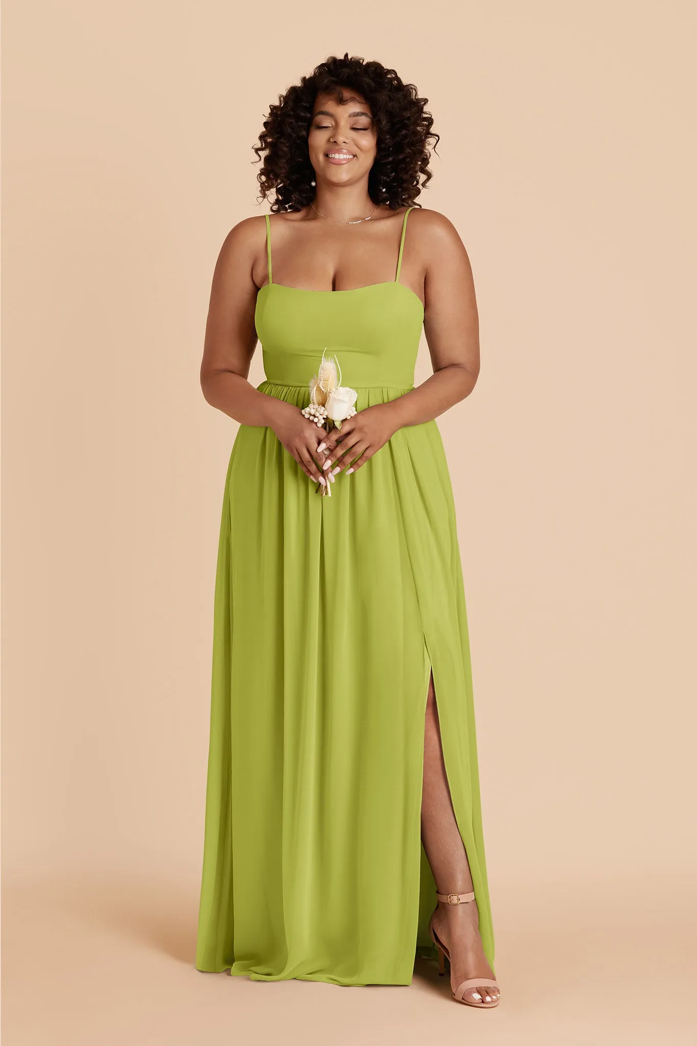 August Chiffon Dress - Matcha sold by Birdy Grey product image thumbnail 5