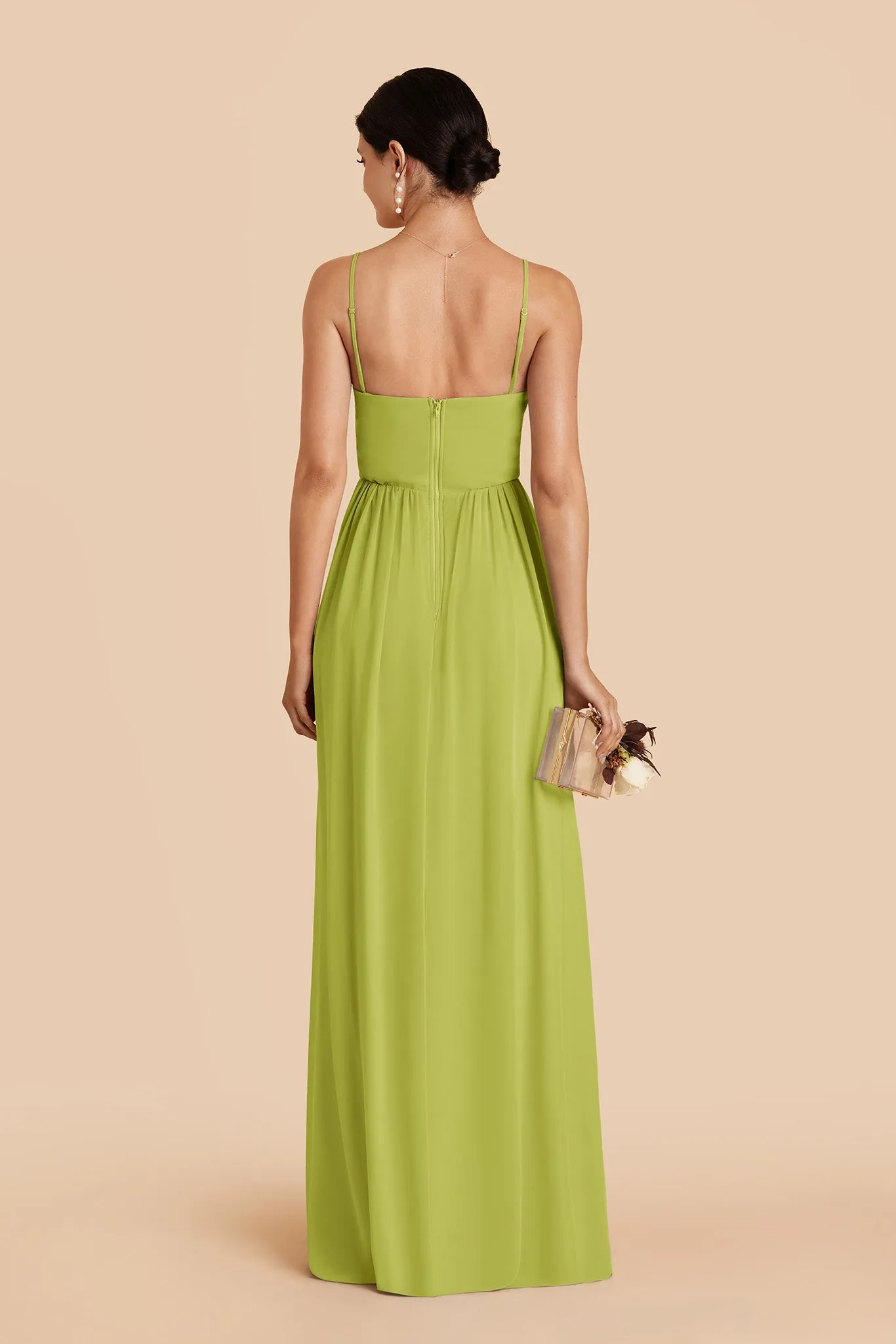 August Chiffon Dress - Matcha sold by Birdy Grey product image thumbnail 4