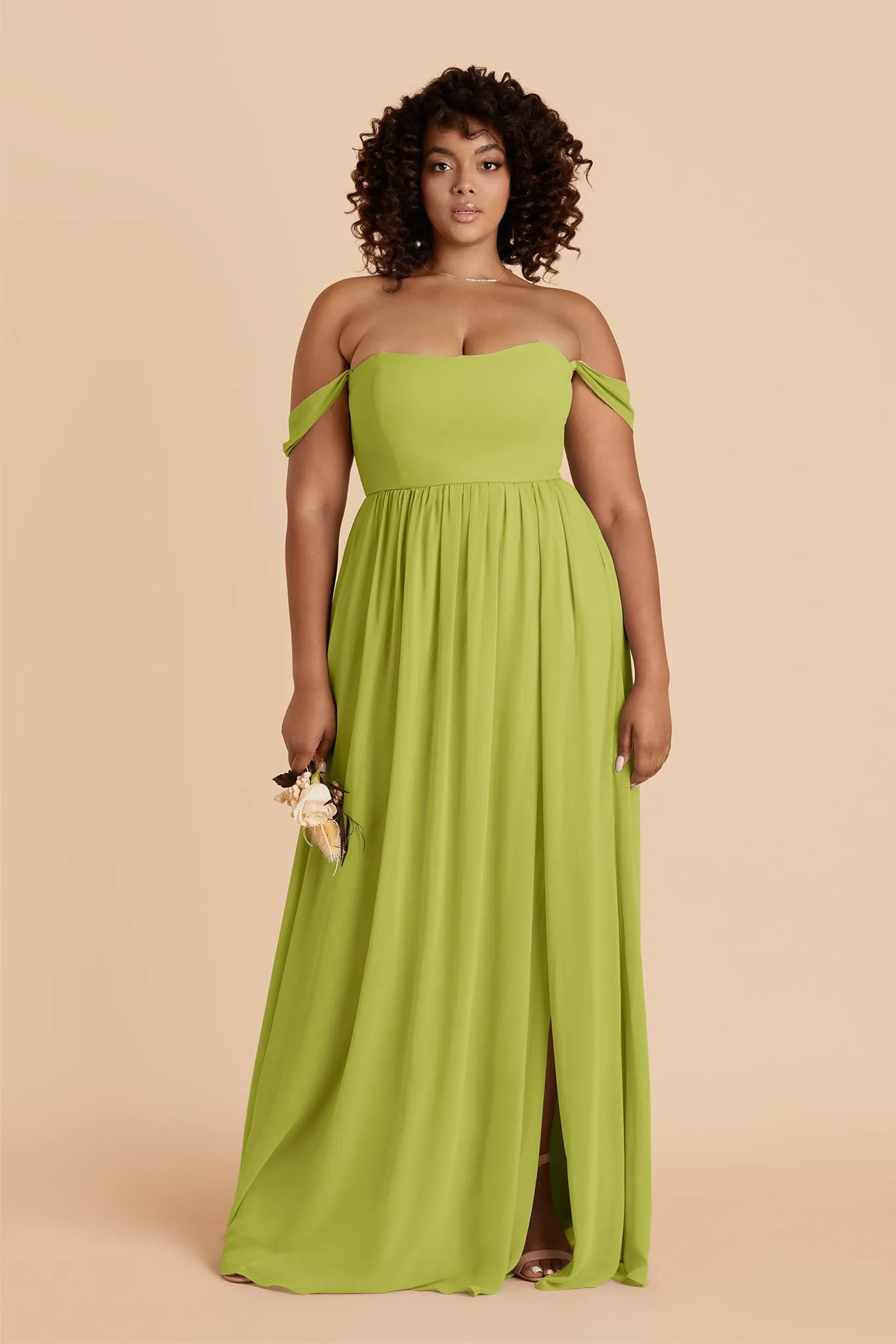 August Chiffon Dress - Matcha sold by Birdy Grey product image thumbnail 2