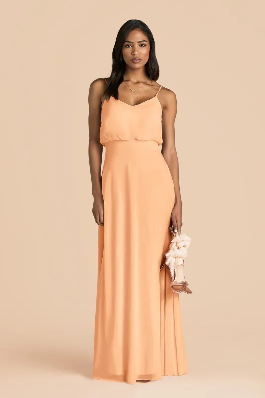 Gwennie Chiffon Dress - Peach made by Birdy Grey