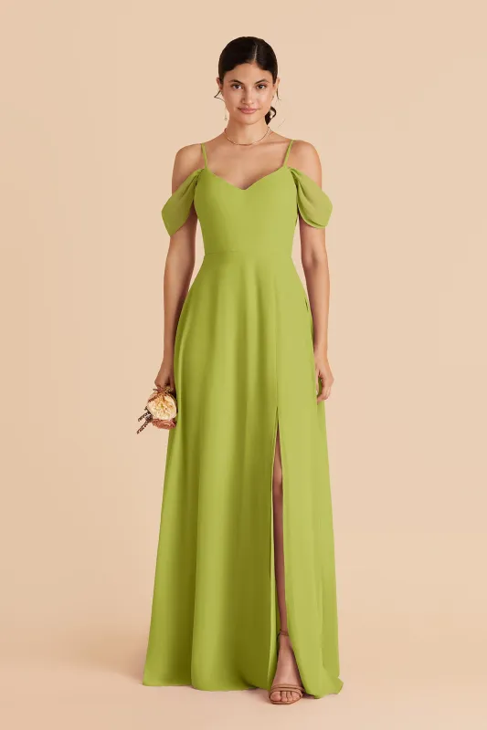 Devin Chiffon Dress Slit - Matcha made by Birdy Grey