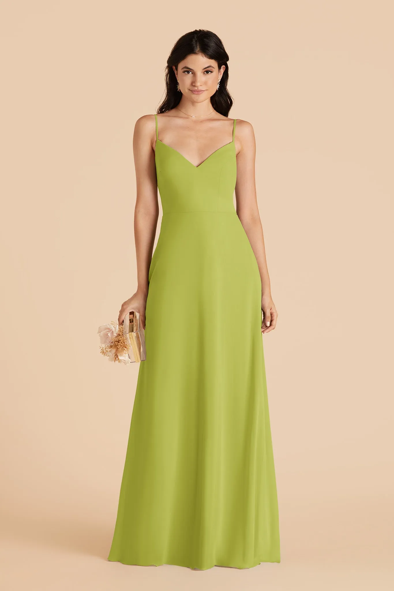 Devin Chiffon Dress - Matcha sold by Birdy Grey product image thumbnail 3