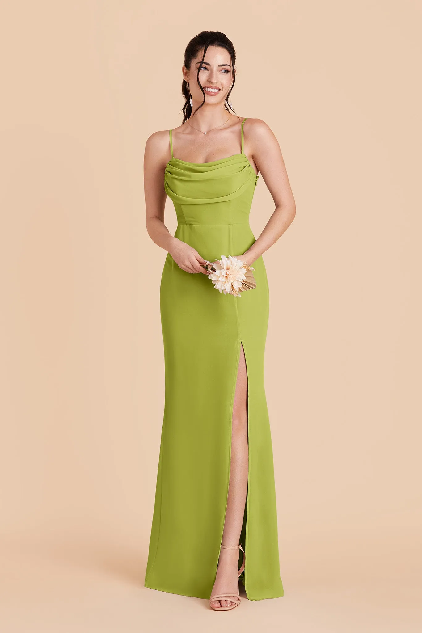Mira Chiffon Dress - Matcha sold by Birdy Grey product image thumbnail 5