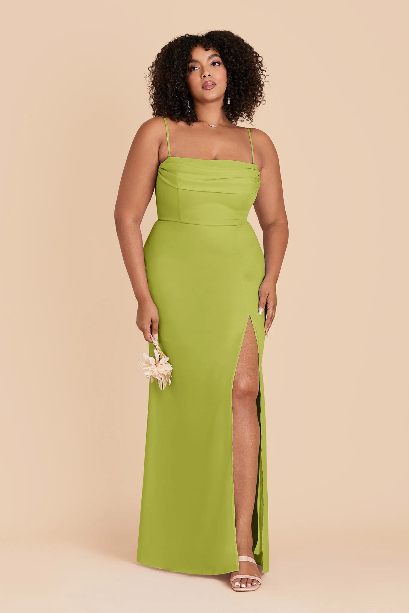 Mira Chiffon Dress - Matcha sold by Birdy Grey product image thumbnail 3