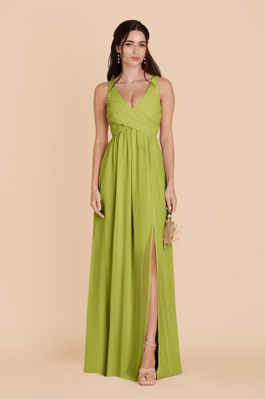 Laurie Chiffon Dress - Matcha made by Birdy Grey