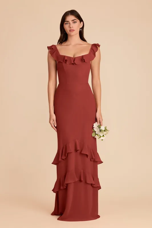 Luna Chiffon Dress - Spice made by Birdy Grey