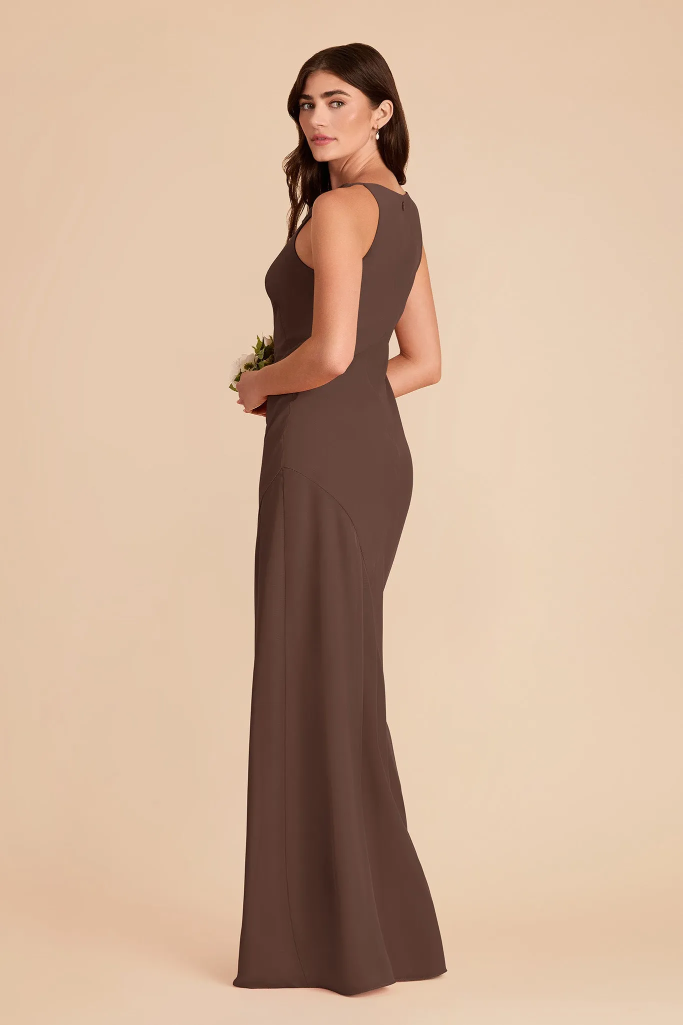 Destiny Chiffon Dress - Chocolate Brown sold by Birdy Grey product image thumbnail 4