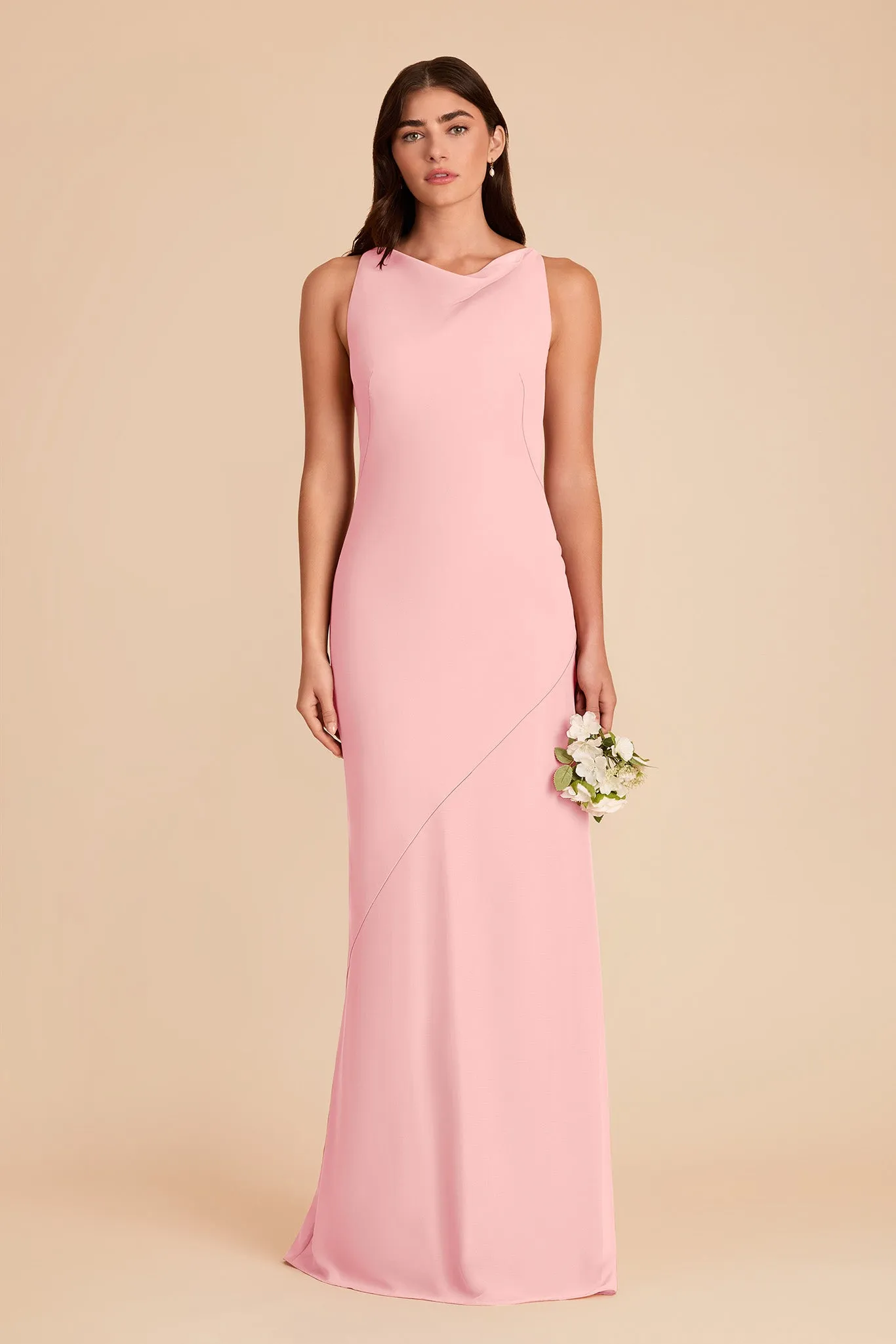 Destiny Chiffon Dress - Bubblegum Pink sold by Birdy Grey