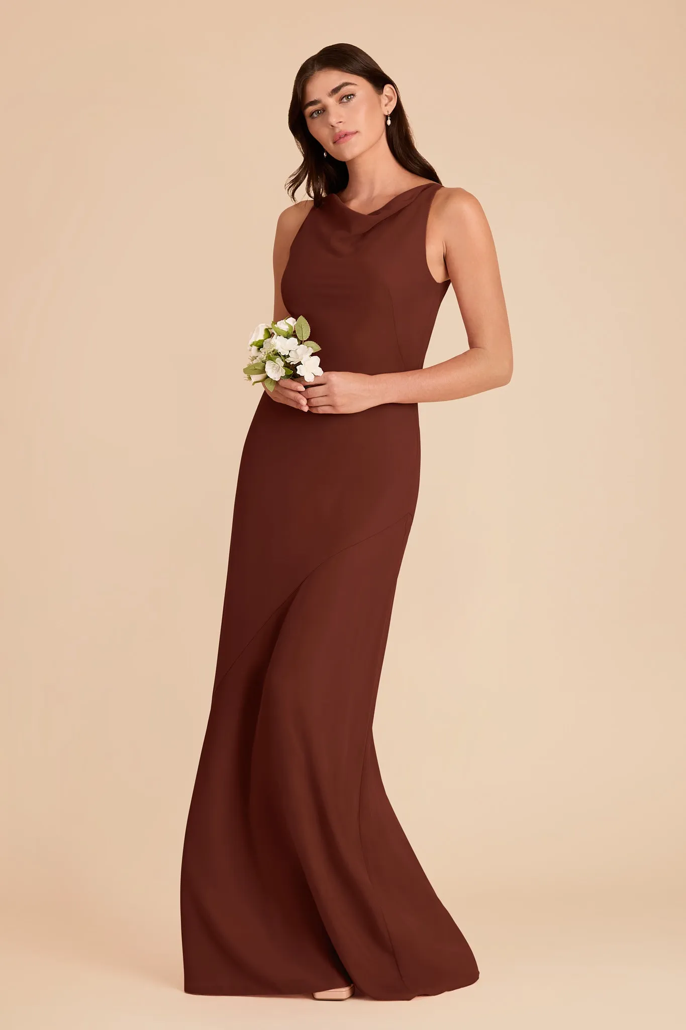 Destiny Chiffon Dress - Cognac sold by Birdy Grey product image thumbnail 3