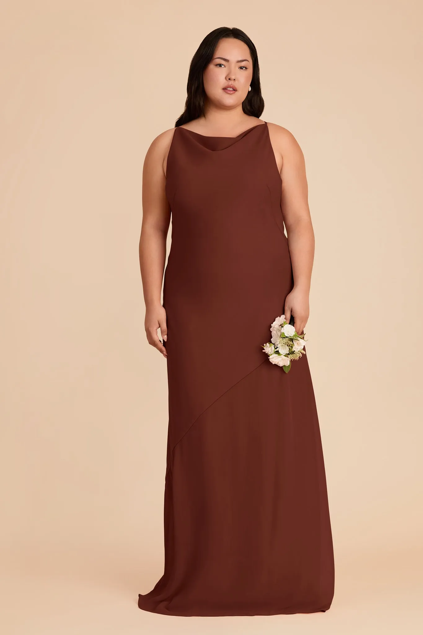 Destiny Chiffon Dress - Cognac sold by Birdy Grey product image thumbnail 2
