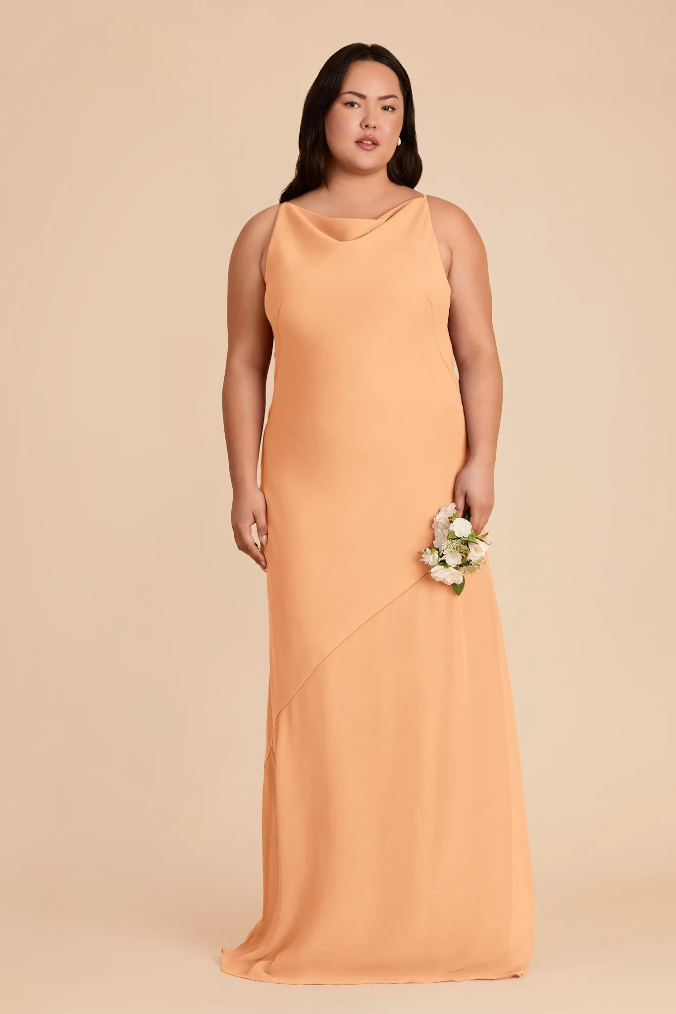 Destiny Chiffon Dress - Peach sold by Birdy Grey product image thumbnail 2