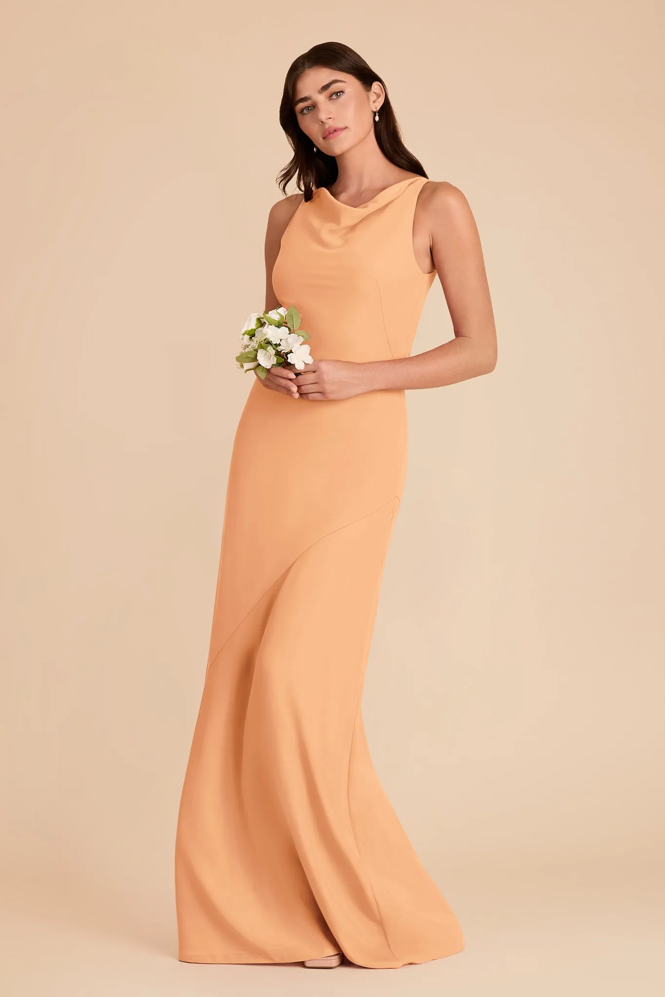 Destiny Chiffon Dress - Peach sold by Birdy Grey product image thumbnail 3