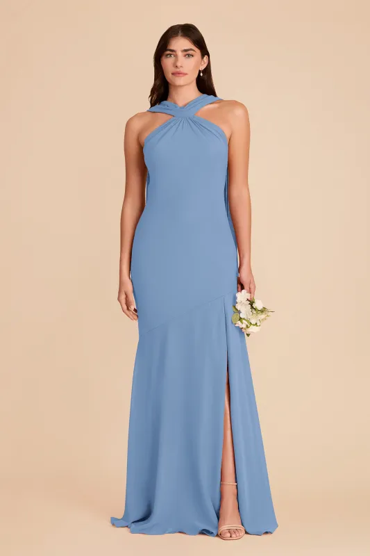 Eileen Chiffon Dress - Bluebell made by Birdy Grey