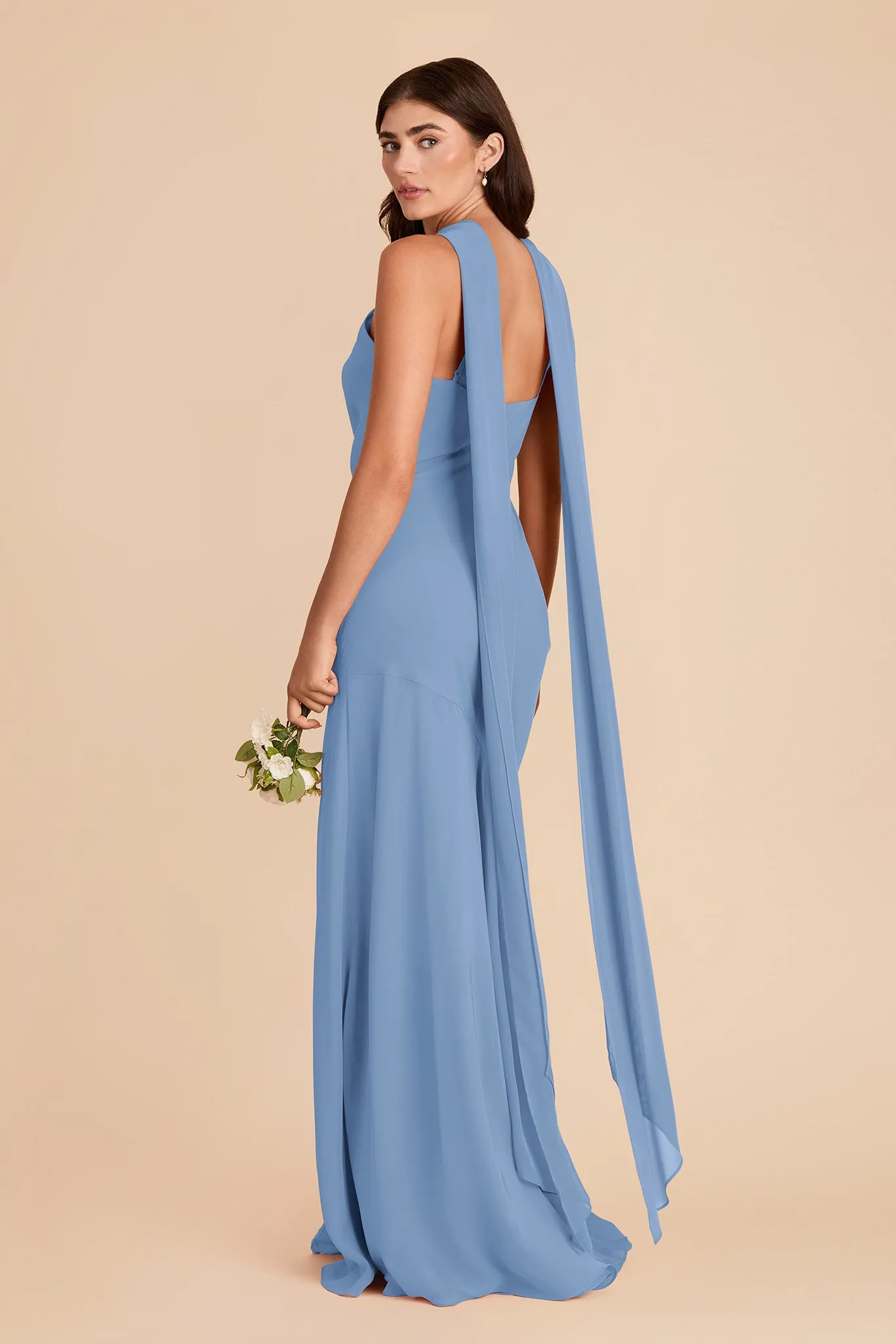 Eileen Chiffon Dress - Bluebell sold by Birdy Grey product image thumbnail 5