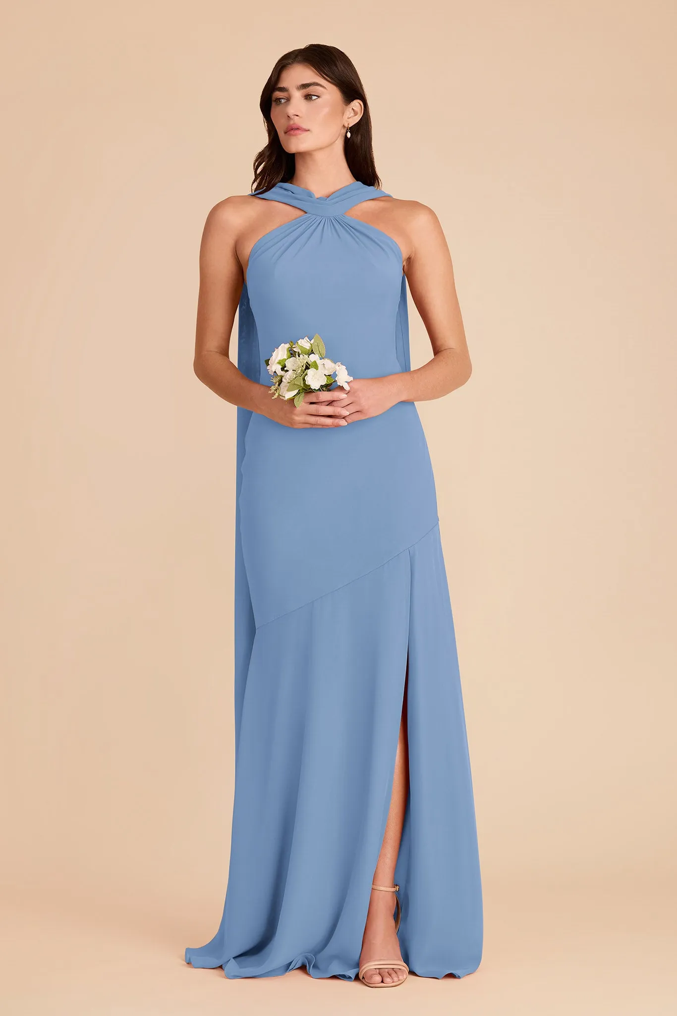 Eileen Chiffon Dress - Bluebell sold by Birdy Grey product image thumbnail 4