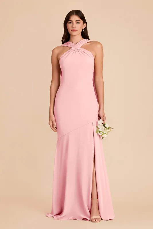 Eileen Chiffon Dress - Bubblegum Pink made by Birdy Grey