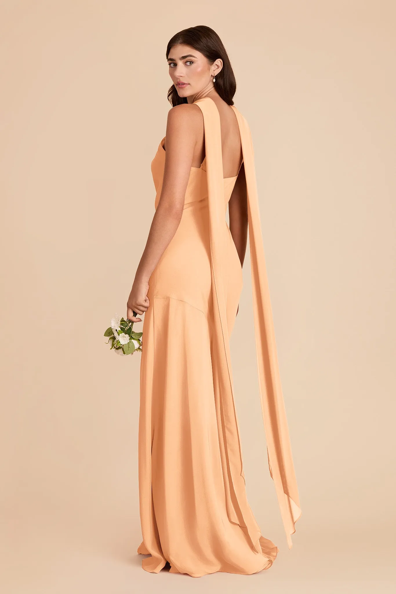 Eileen Chiffon Dress - Peach sold by Birdy Grey product image thumbnail 5