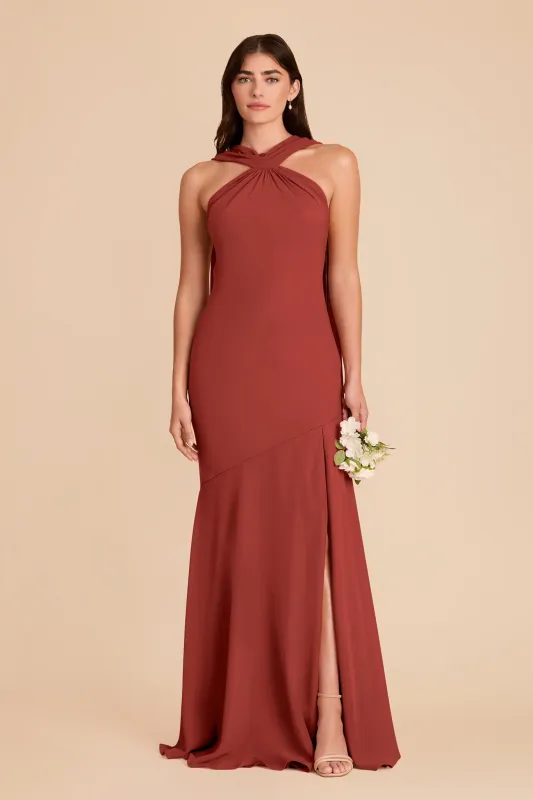 Eileen Chiffon Dress - Spice made by Birdy Grey