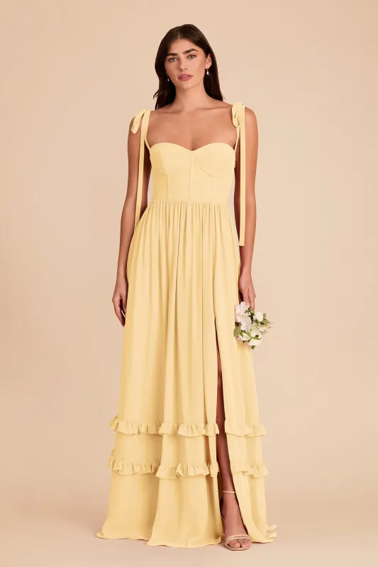 Evelyn Chiffon Dress - Butter made by Birdy Grey