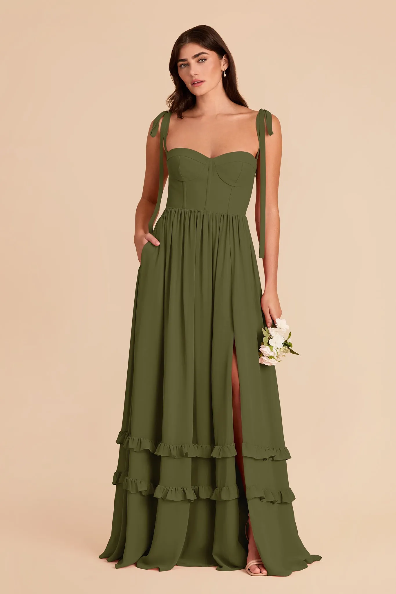 Evelyn Chiffon Dress - Martini sold by Birdy Grey product image thumbnail 4