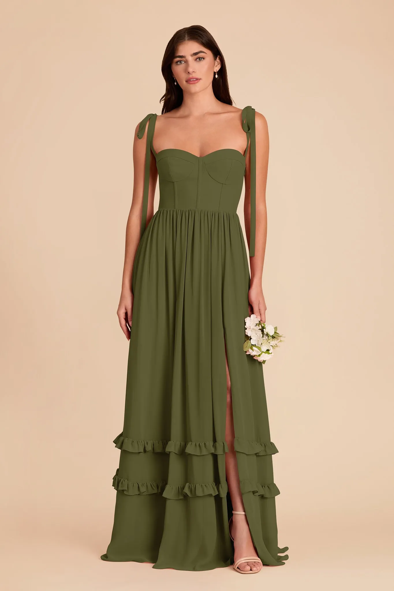 Evelyn Chiffon Dress - Martini sold by Birdy Grey