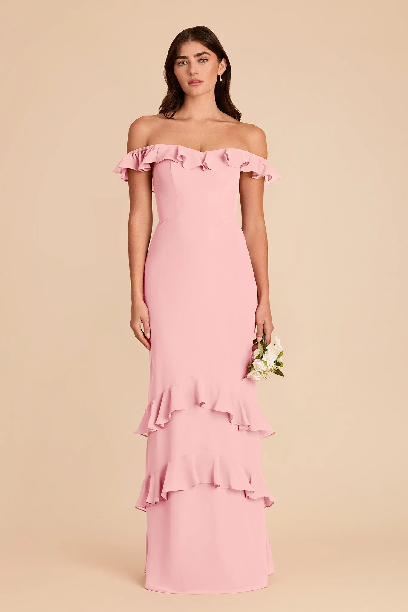 Luna Chiffon Dress - Bubblegum Pink sold by Birdy Grey product image thumbnail 5