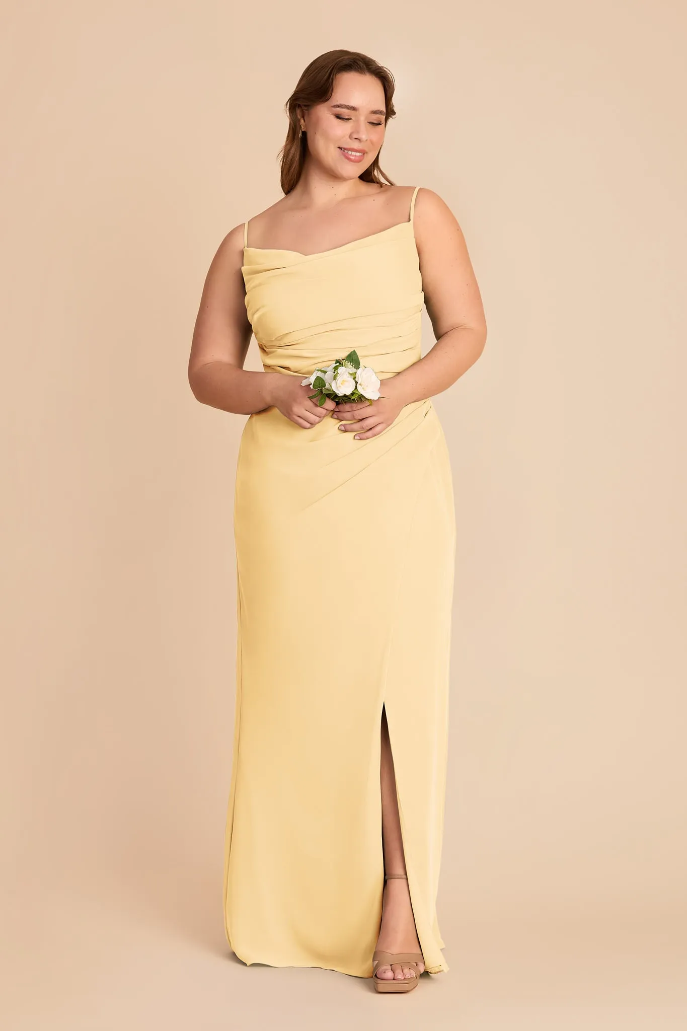 Lydia Chiffon Dress - Butter sold by Birdy Grey product image thumbnail 2